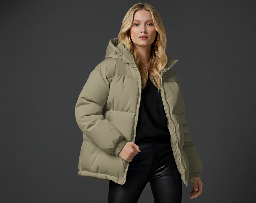 Classic Hooded Women's Jacket - Warm Winter Coat with Cozy Hood and Adjustable Fit, Available in Multiple Colors and Sizes 0