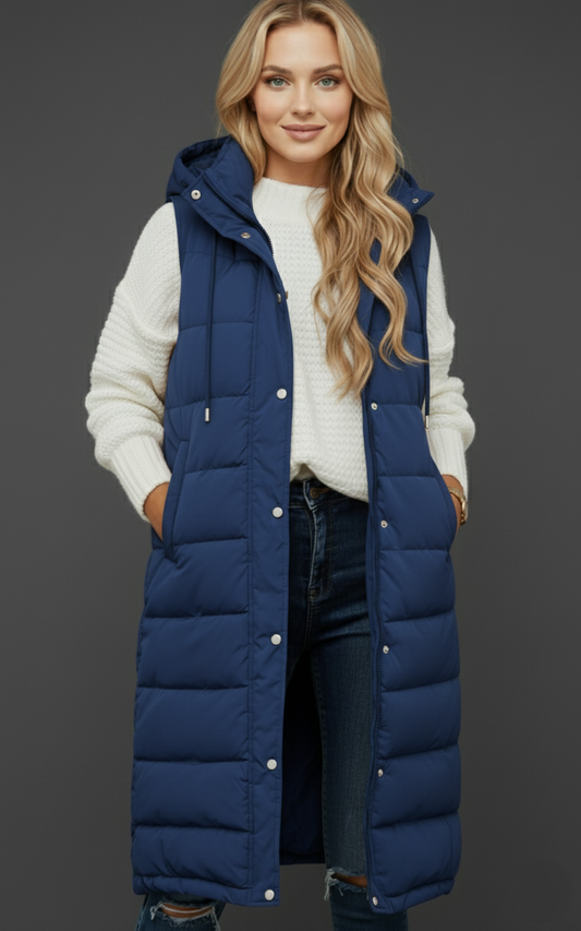 Knee-Length_Quilted_Women_s_Vest__Stylish_and_Warm_Beige_Outerwear_with_Zip_Closure_and_Pockets_0
