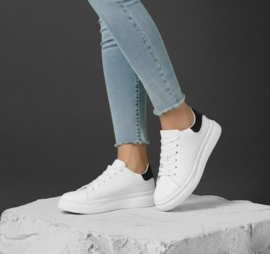 Women's White Sneakers – Comfortable Sneakers with Advanced Support for Walking and All-Day Comfort 0