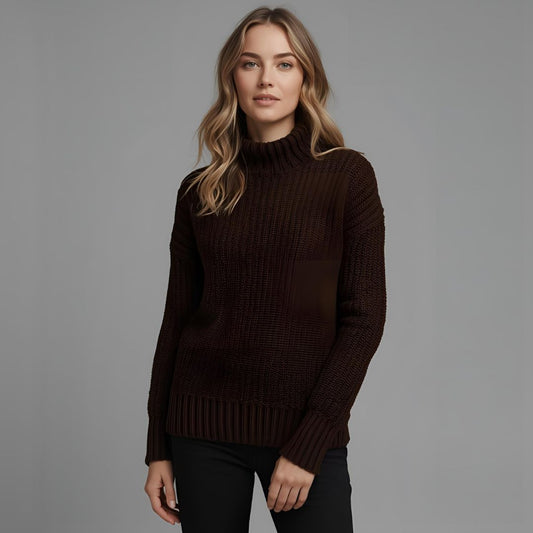 ORLA | Relaxed Brown Knit Sweater