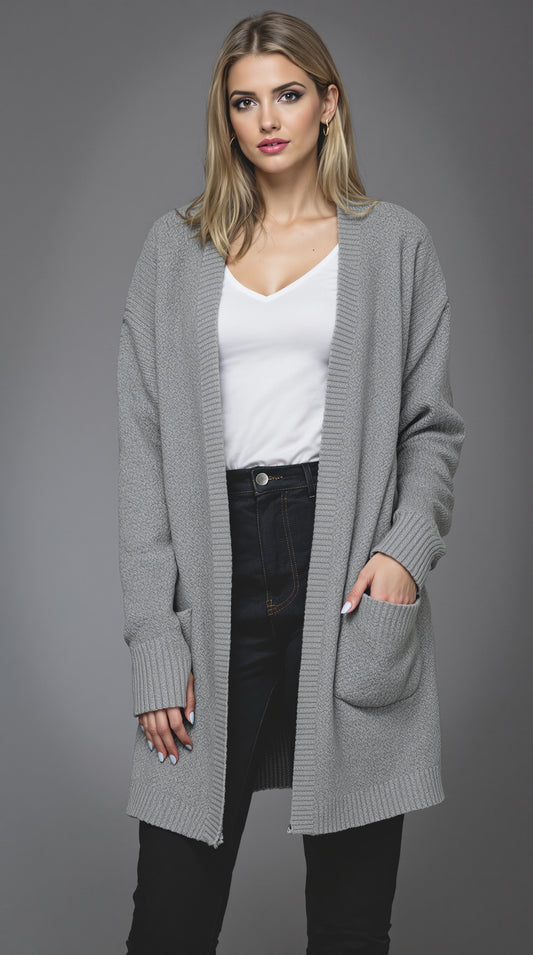 LIRA | Long Gray Vest