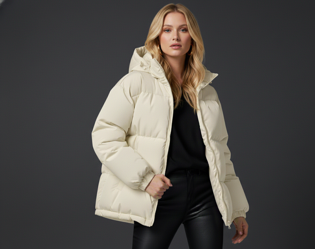 Classic Hooded Women's Jacket - Warm Winter Coat with Cozy Hood and Adjustable Fit, Available in Multiple Colors and Sizes 0