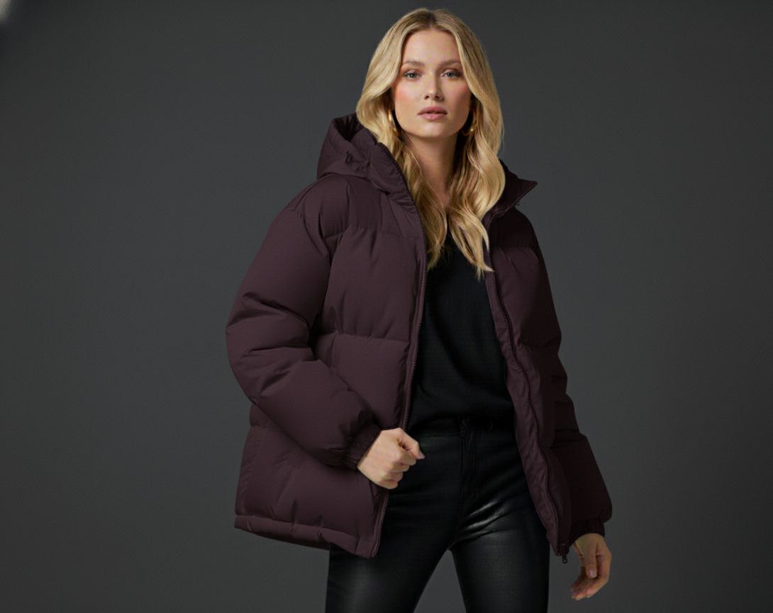 Classic Hooded Women's Jacket - Warm Winter Coat with Cozy Hood and Adjustable Fit, Available in Multiple Colors and Sizes 0