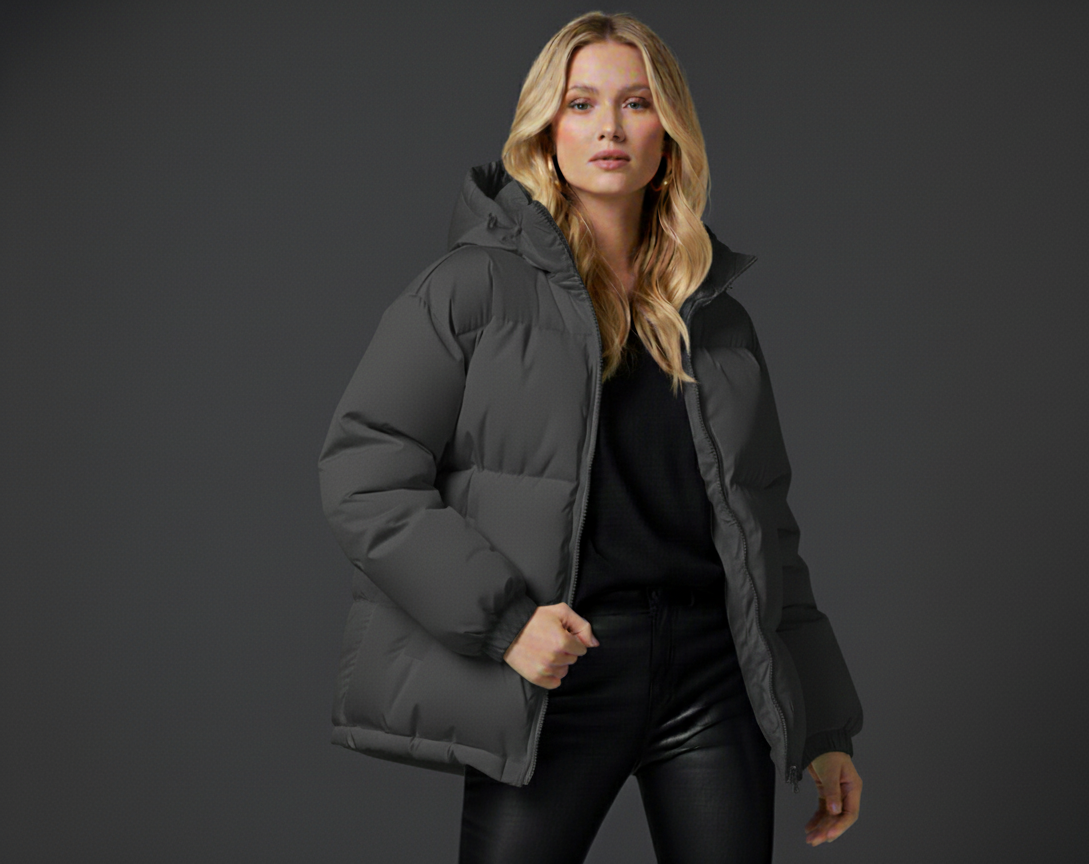 Classic Hooded Women's Jacket - Warm Winter Coat with Cozy Hood and Adjustable Fit, Available in Multiple Colors and Sizes 0