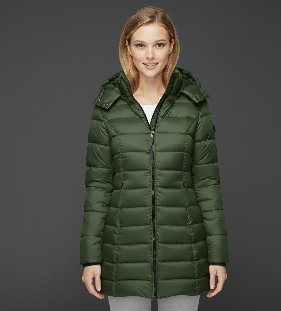 Cozy Hooded Winter Jacket with Zipper – Stylish and Insulated for Cold Weather 0