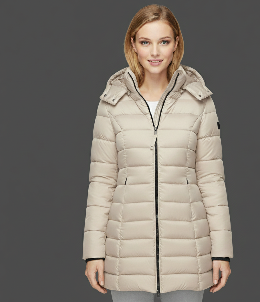 Cozy Hooded Winter Jacket with Zipper – Stylish and Insulated for Cold Weather 0