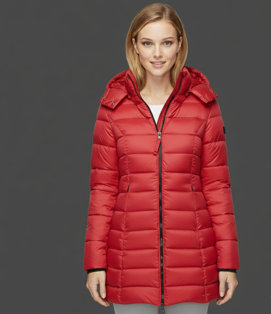 Cozy Hooded Winter Jacket with Zipper – Stylish and Insulated for Cold Weather 0