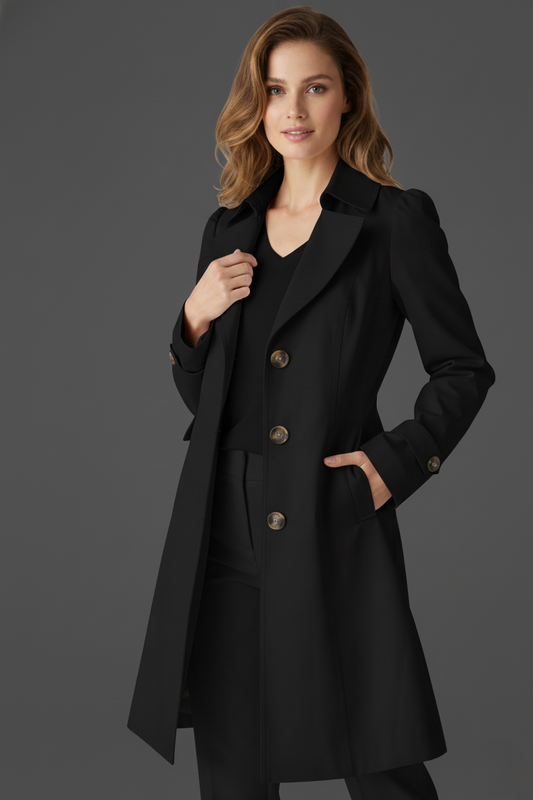 Stylish Women's Trench Coat – Lightweight Versatile Jacket in Black, Pink, Beige for All Occasions