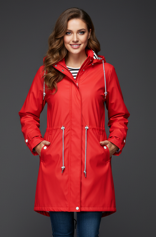 Waterproof Hooded Jacket for All Seasons – Windproof and Stylish Raincoat